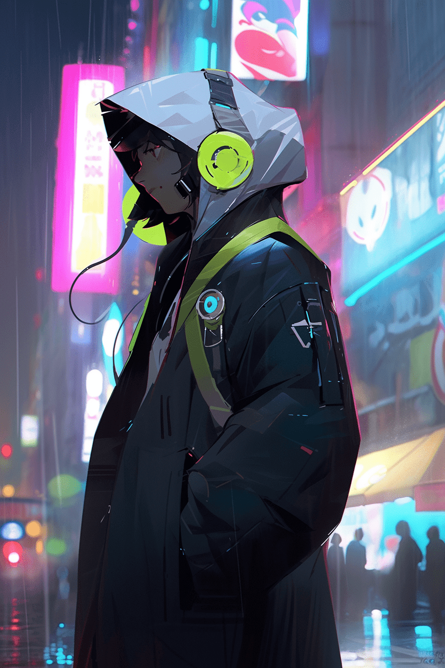 Cyberpunk Style Anime Wallpaper Midjourney Prompt