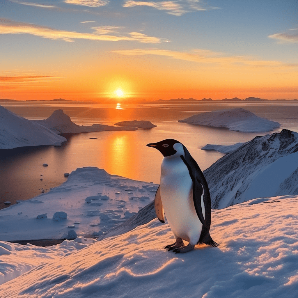 Antarctica Penguin - Midjourney - 4X Upscale