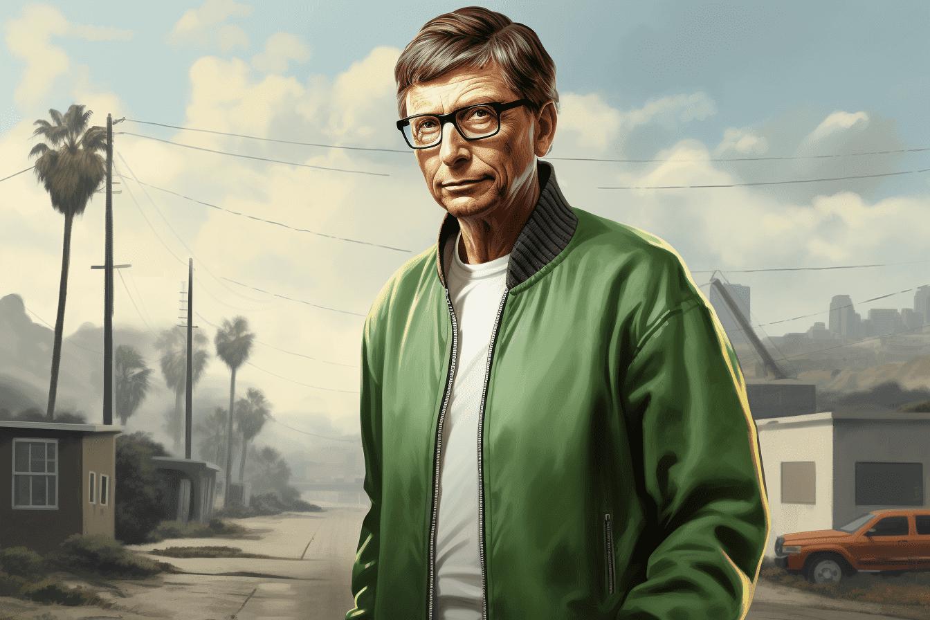 Midjourney v5.2 - Bill Gates as a GTA 5 Character