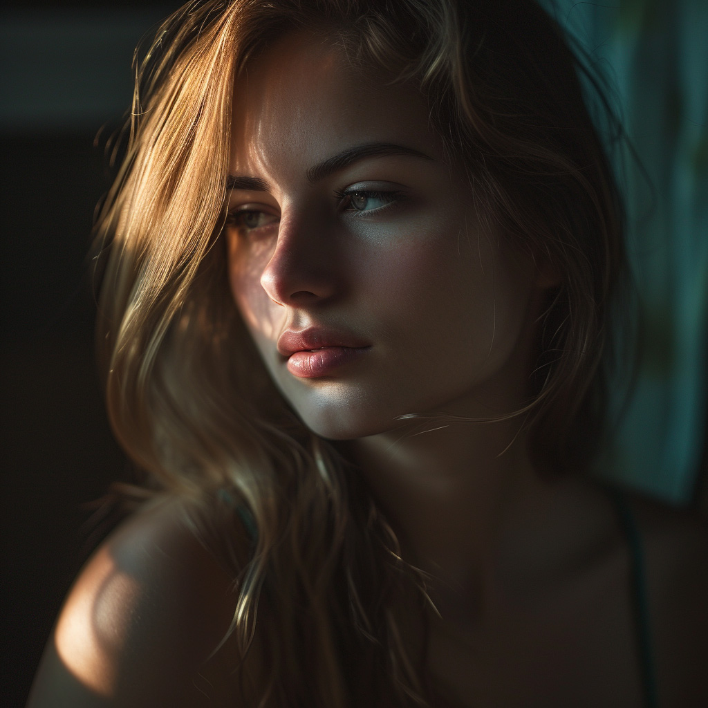 Midjourney Realistic Portrait - Beautiful Blond Girl