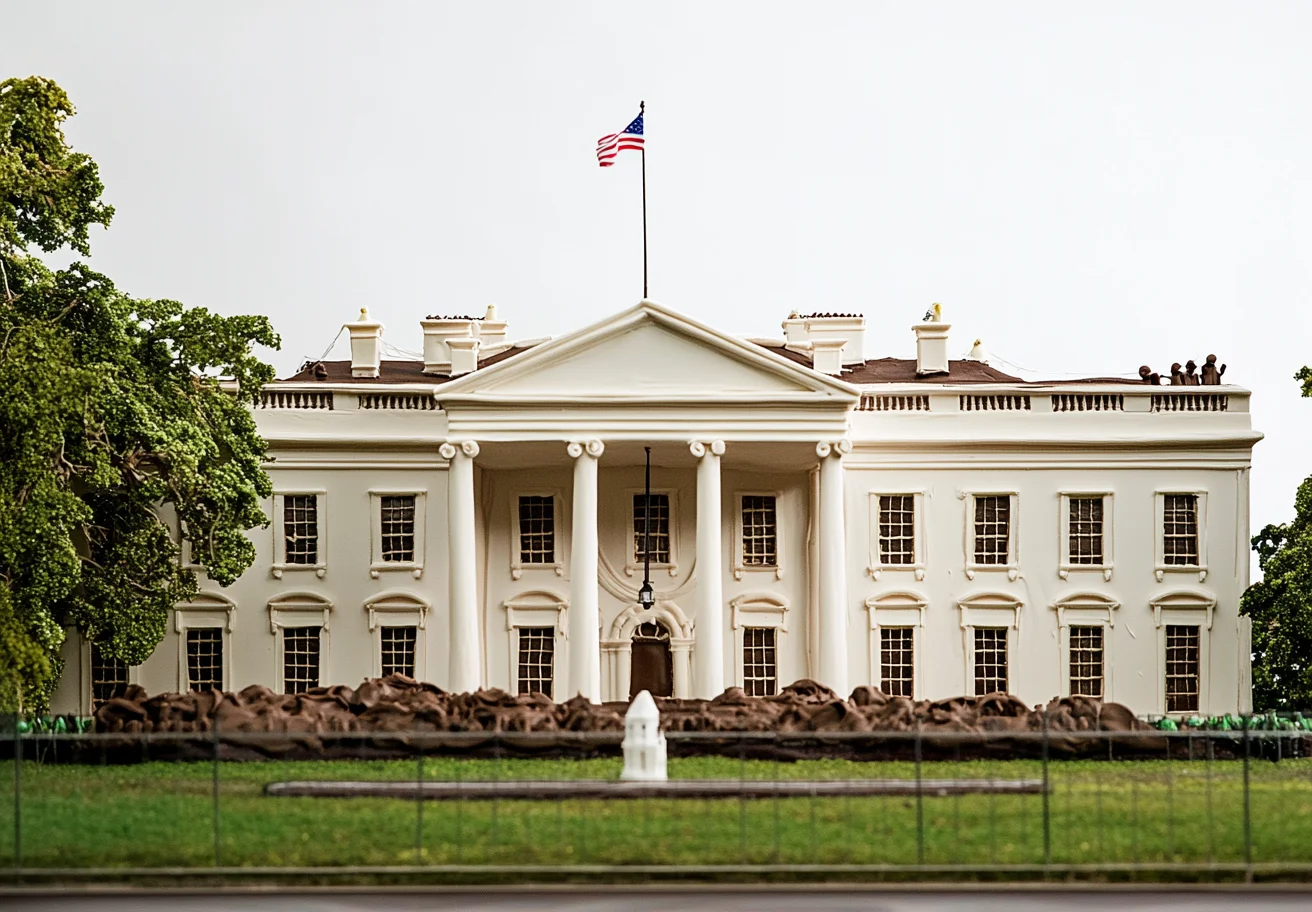 The White House made of chocolate