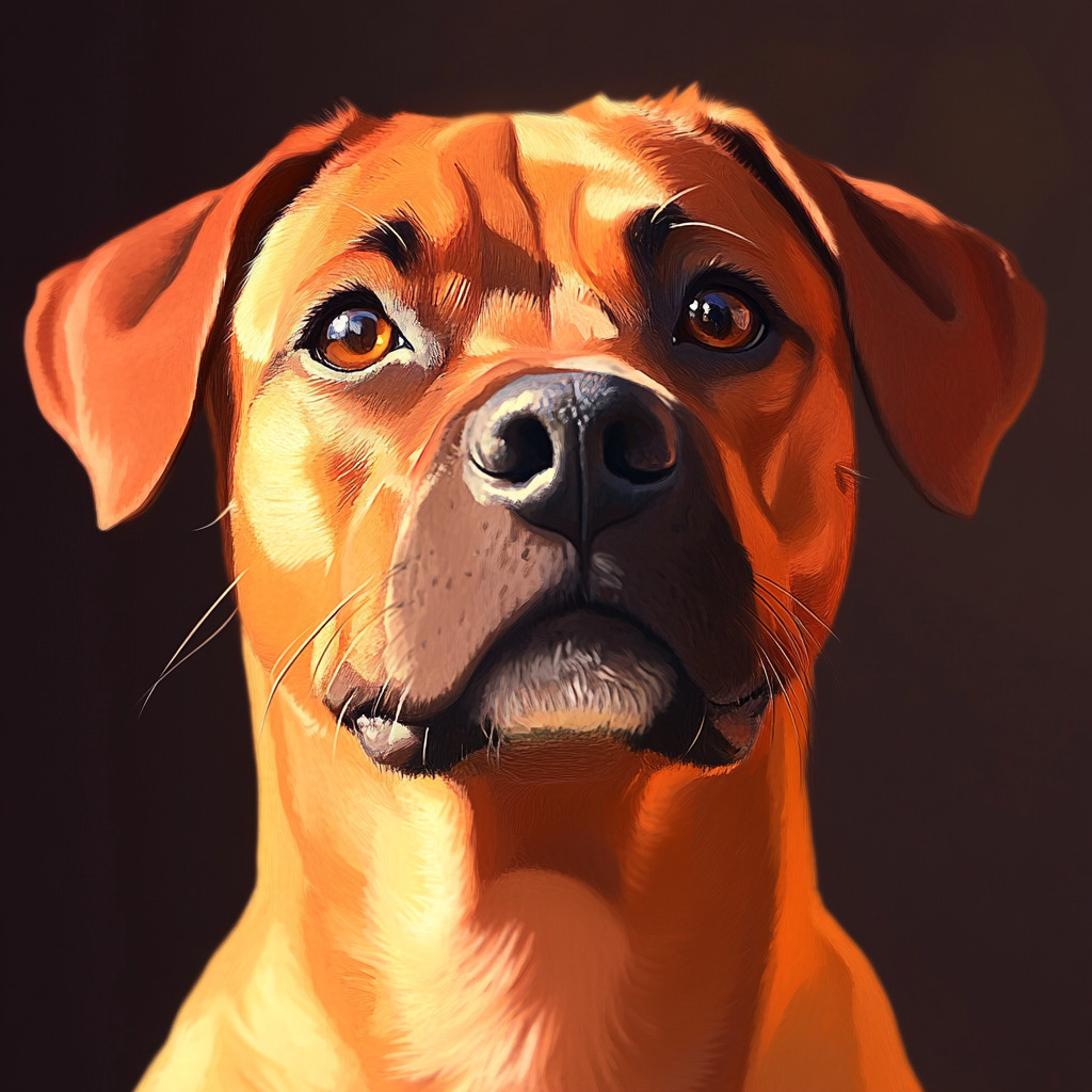 Boxer Dog Illustration SREF Code 1157