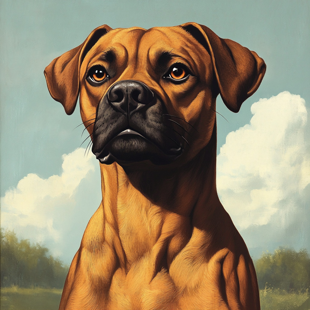 Boxer Dog Illustration SREF Code 130