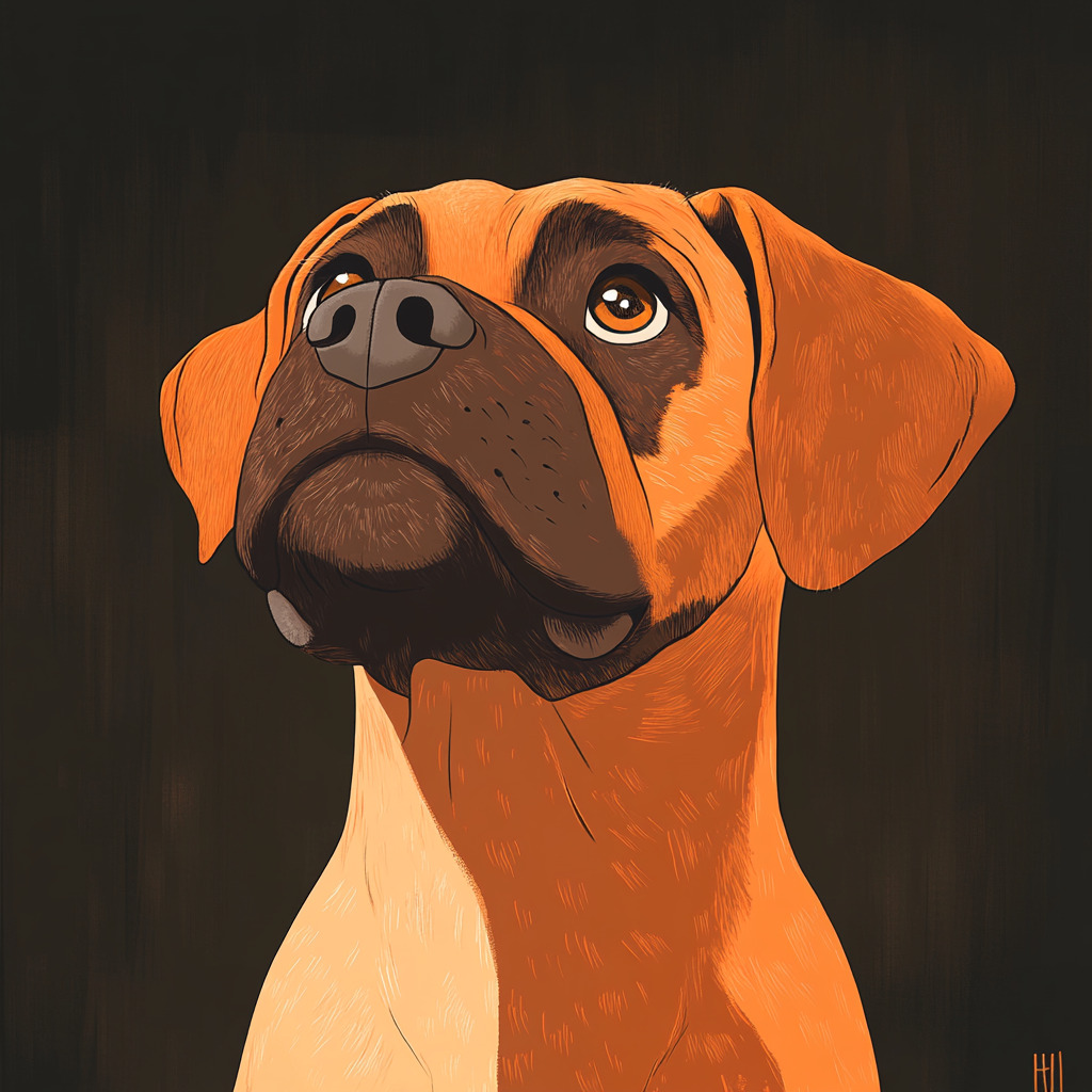 Boxer Dog Illustration SREF Code 2431547653