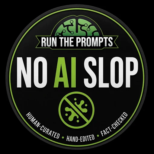 Run The Prompts - No AI Slop Badge